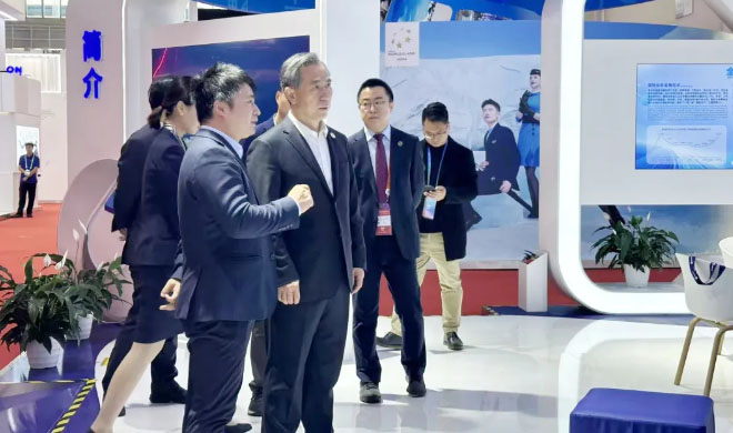 链博现场 | 中国贸促会向导、、浙江省贸促会向导莅临浙商腾博汇游戏官网展位