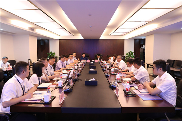 中建四局深圳实业王恩伟董事长一行到我司考察交流