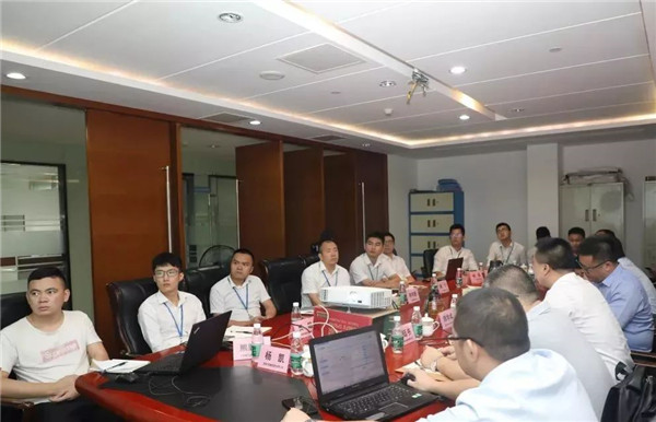 公司总司理助理汪伟锋一行赴中建四局深圳实业有限公司考察交流