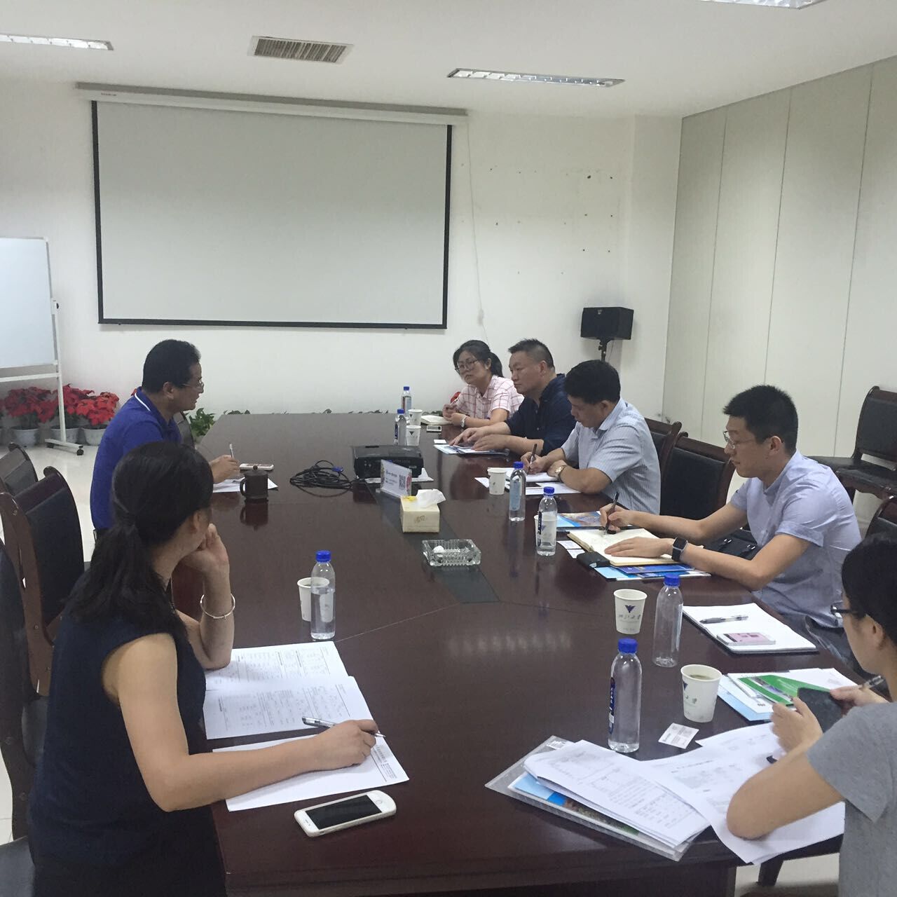 公司总司理张端清一行尽调考察杭州桑尼能源科技股份有限公司